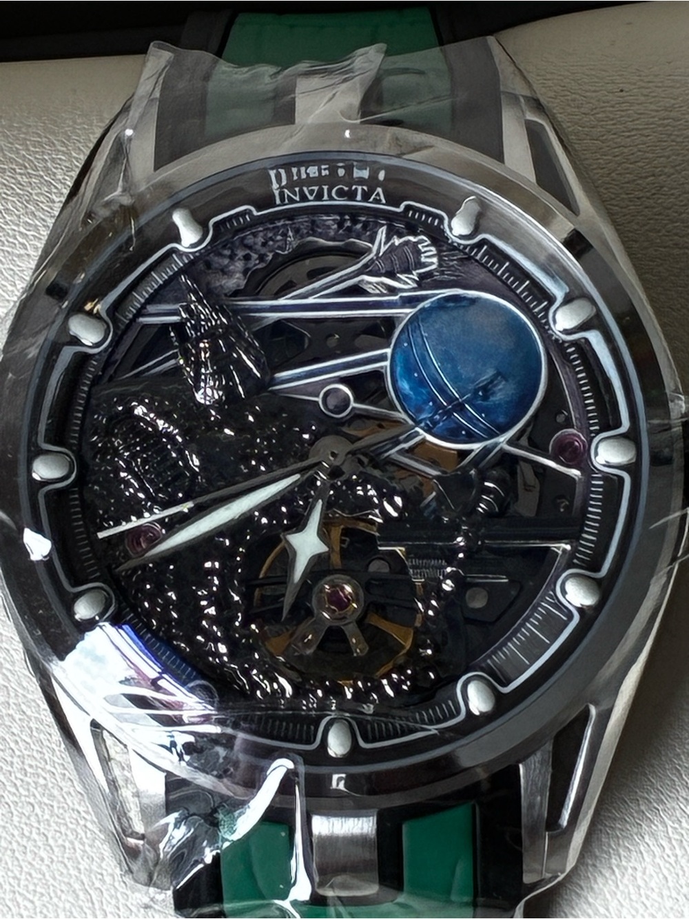 Invicta Celestial Naosia Automatic Men's Watch w/ Skeleton Dial - 45mm, Green
